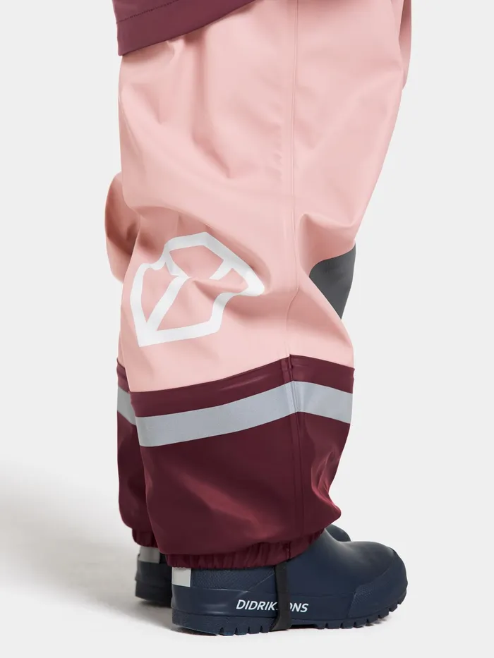 Kids Boardman Set Dusty Pink Didriksons Lined Rain Set