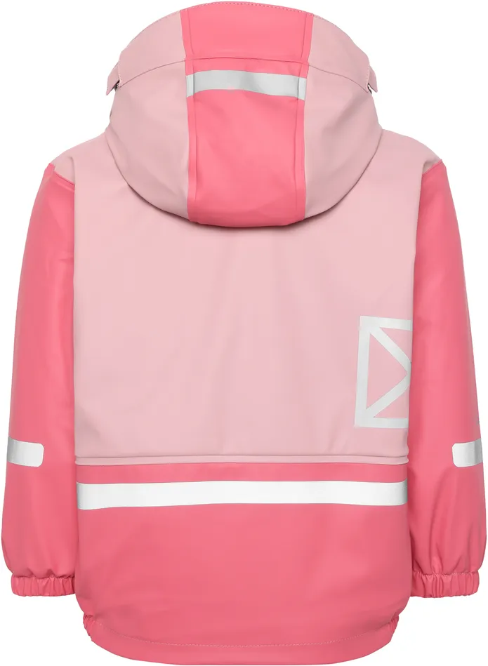 Kids Boardman Set Soft Pink Didriksons Lined Rain Set