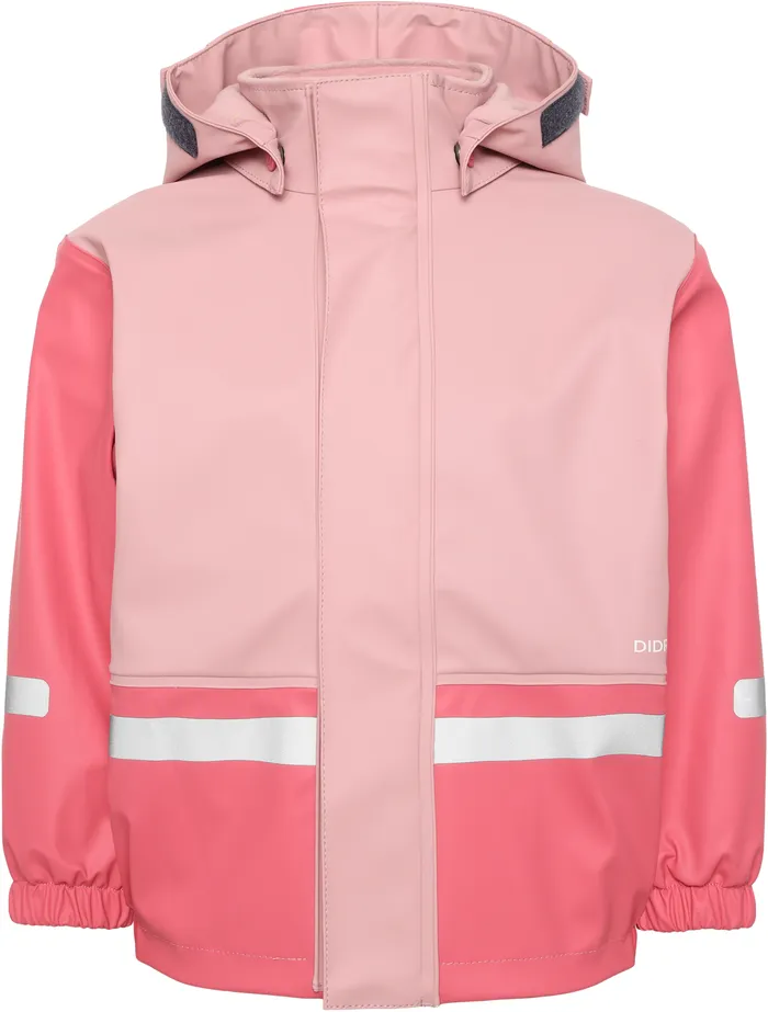 Kids Boardman Set Soft Pink Didriksons Lined Rain Set