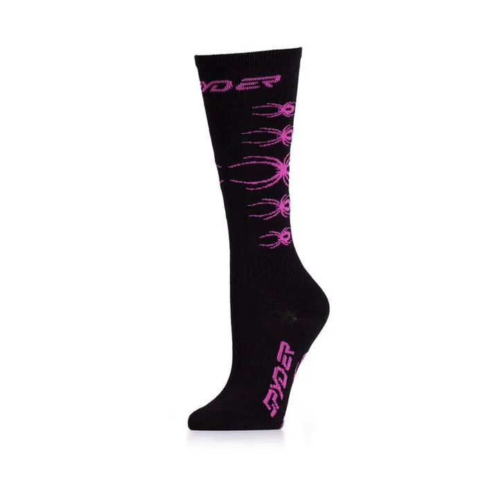 Kids Bug Liner Pink Spyder Socks
