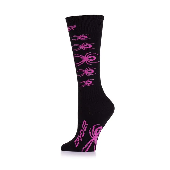 Kids Bug Liner Pink Spyder Socks