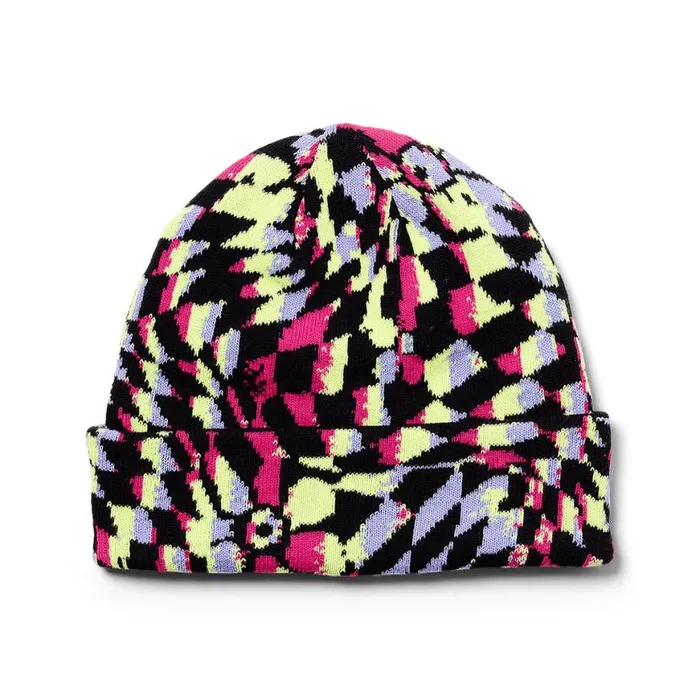 Kids Check Floral Beanie Multi Spyder Hats