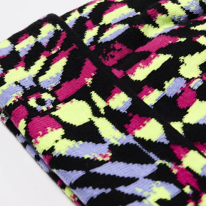 Kids Check Floral Beanie Multi Spyder Hats