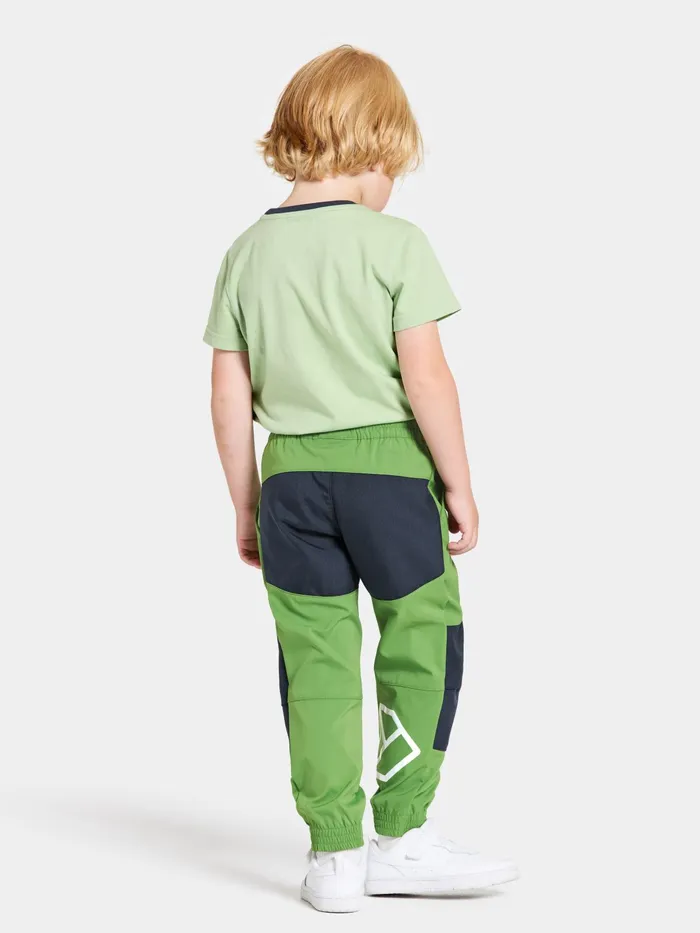 Kids Flox Pants Algae Green Didriksons Waterproof Trousers