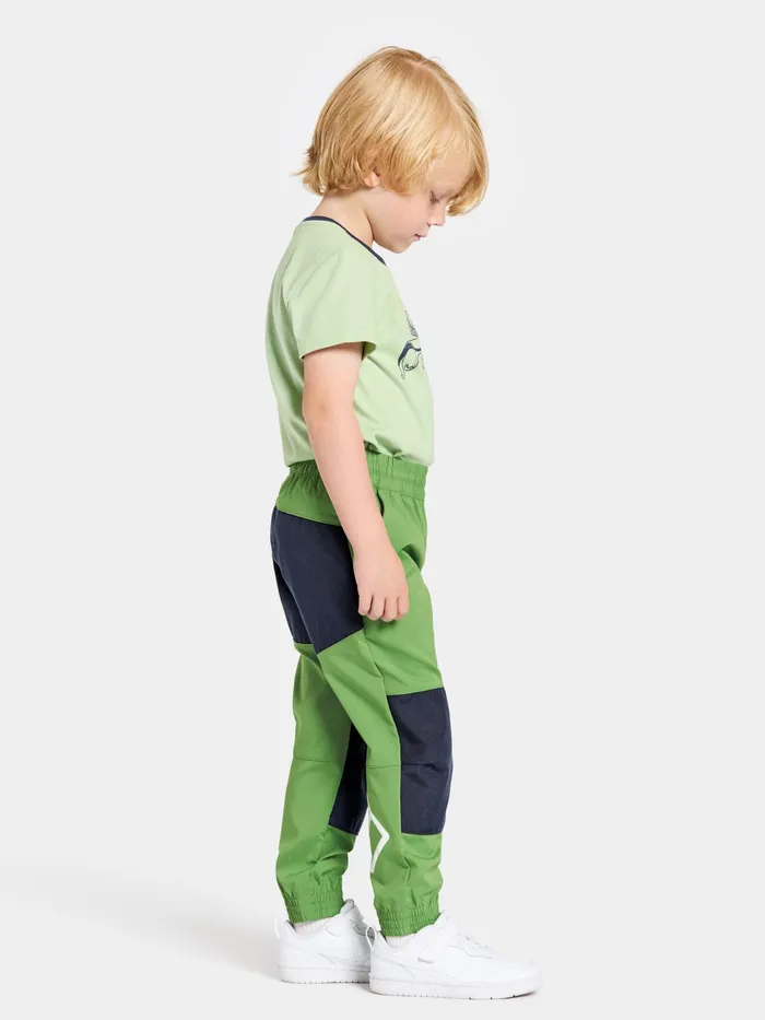 Kids Flox Pants Algae Green Didriksons Waterproof Trousers