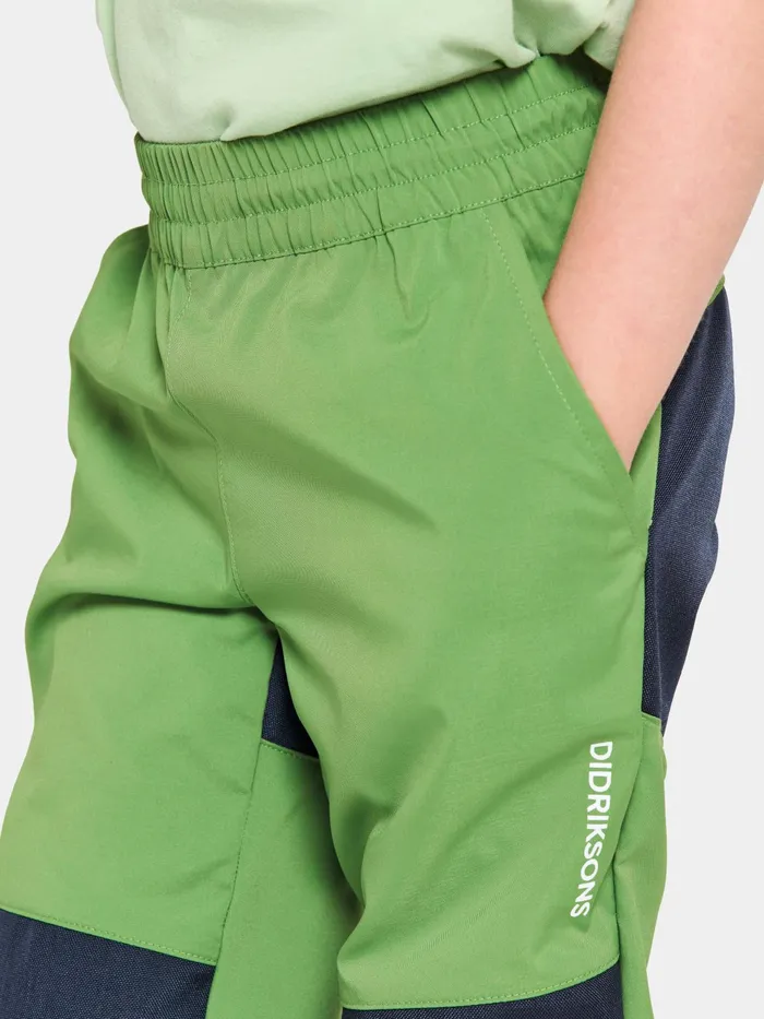 Kids Flox Pants Algae Green Didriksons Waterproof Trousers