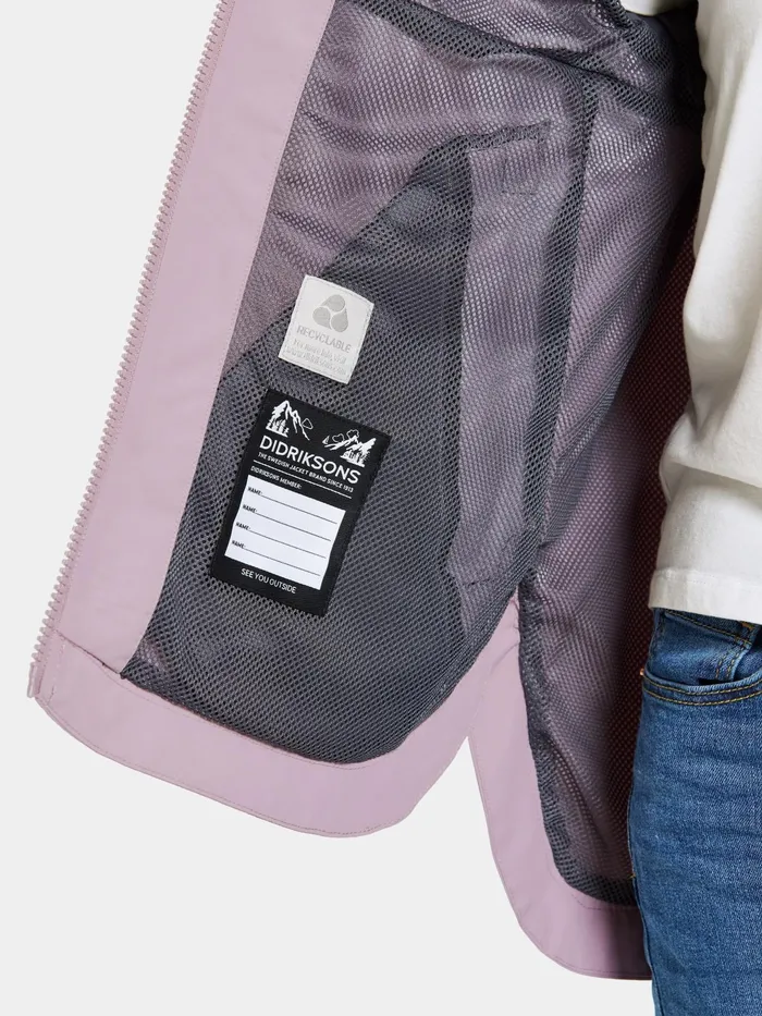 Kids Meliss Jacket Dusty Lilac Didriksons Spring Jackets