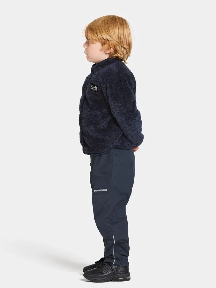 Kids Mylla Full Button Navy Didriksons Fleece and Midlayers