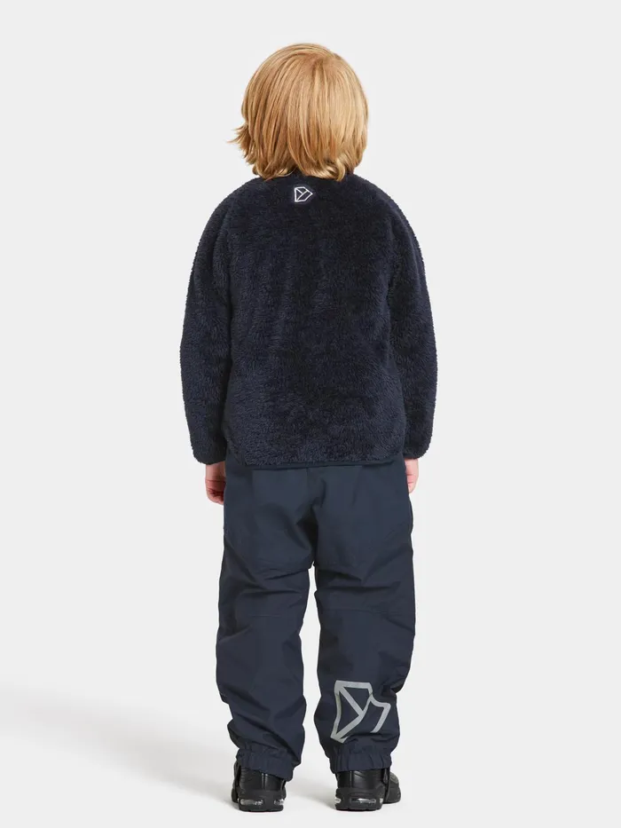 Kids Mylla Full Button Navy Didriksons Fleece and Midlayers