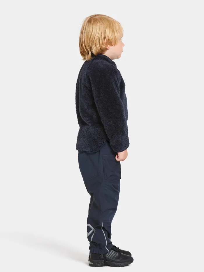 Kids Mylla Full Button Navy Didriksons Fleece and Midlayers