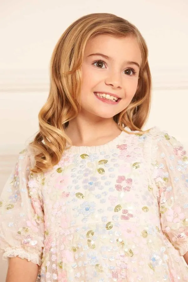 KIDS Needle and Thread Confetti Gloss Kids Dress Champagne KIDS Needle and Thread Confetti Gloss Kids Dress Champagne