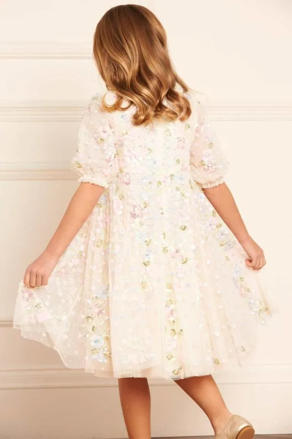 KIDS Needle and Thread Confetti Gloss Kids Dress Champagne KIDS Needle and Thread Confetti Gloss Kids Dress Champagne