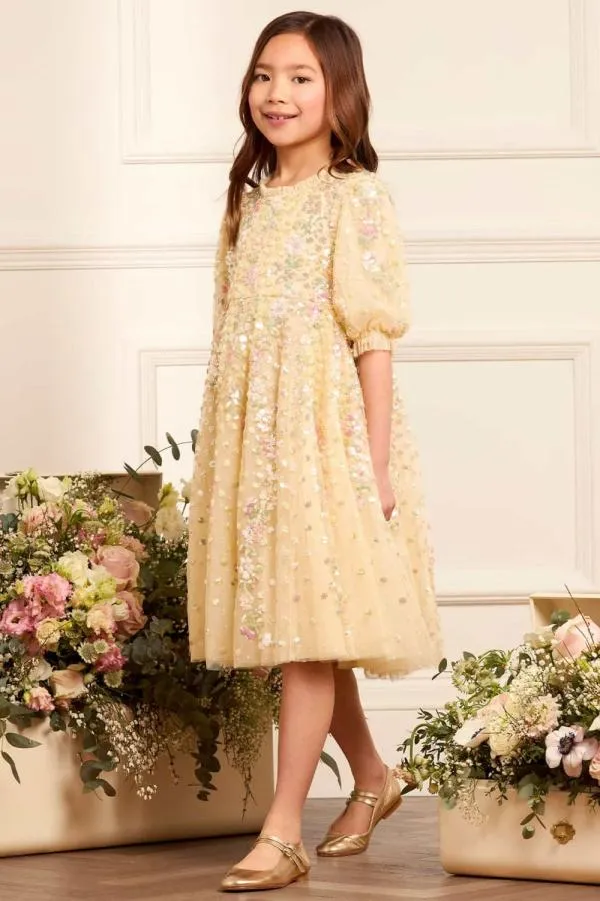KIDS Needle and Thread Confetti Kids Dress Yellow