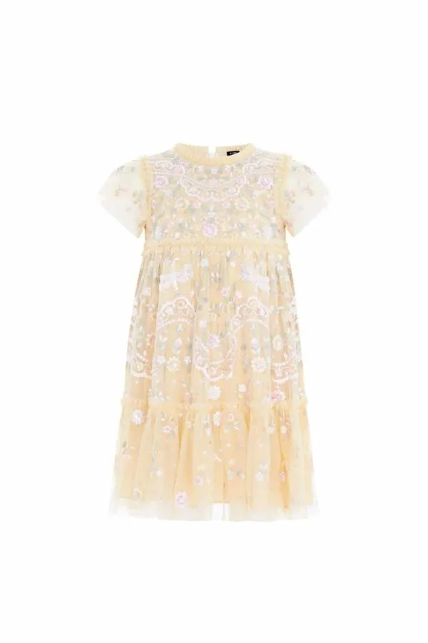 KIDS Needle and Thread Dragonfly Garden Kids Dress Yellow KIDS Needle and Thread Dragonfly Garden Kids Dress Yellow