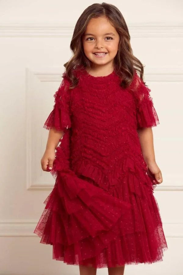 KIDS Needle and Thread Elia Kids Dress Red