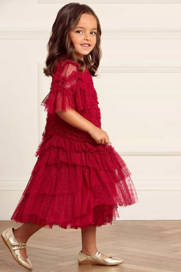 KIDS Needle and Thread Elia Kids Dress Red KIDS Needle and Thread Elia Kids Dress Red