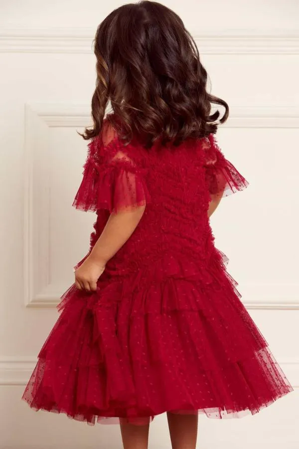 KIDS Needle and Thread Elia Kids Dress Red KIDS Needle and Thread Elia Kids Dress Red