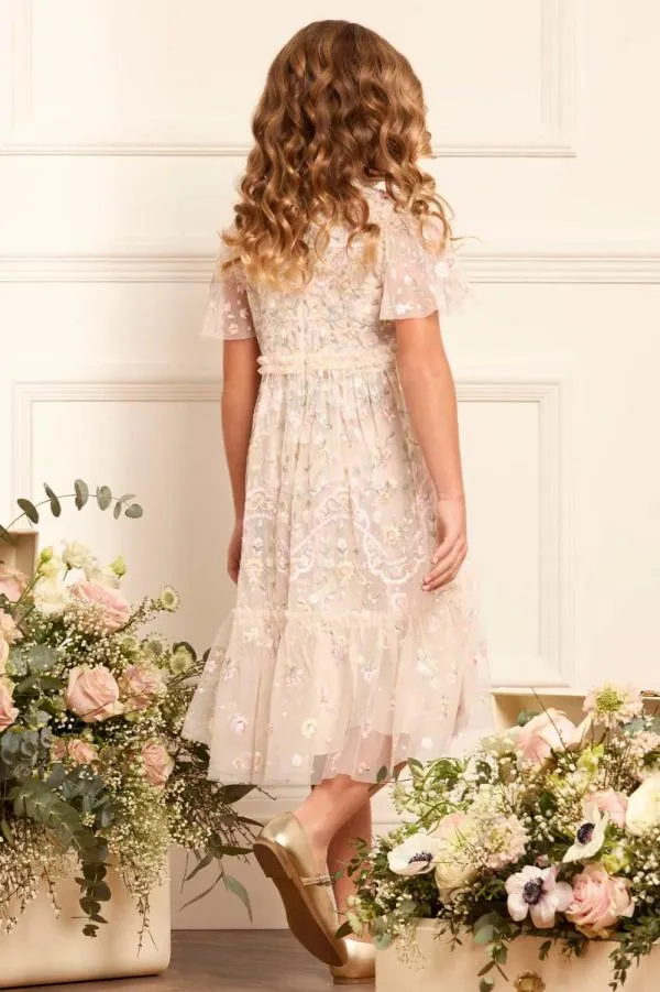 KIDS Needle and Thread Garden Delight Kids Dress Champagne