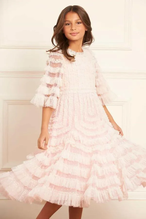 KIDS Needle and Thread La Vie En Rose Kids Dress Pink