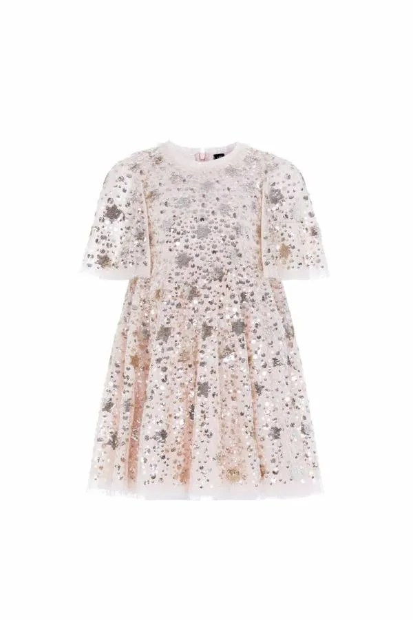 KIDS Needle and Thread Shooting Stars Kids Dress Beige