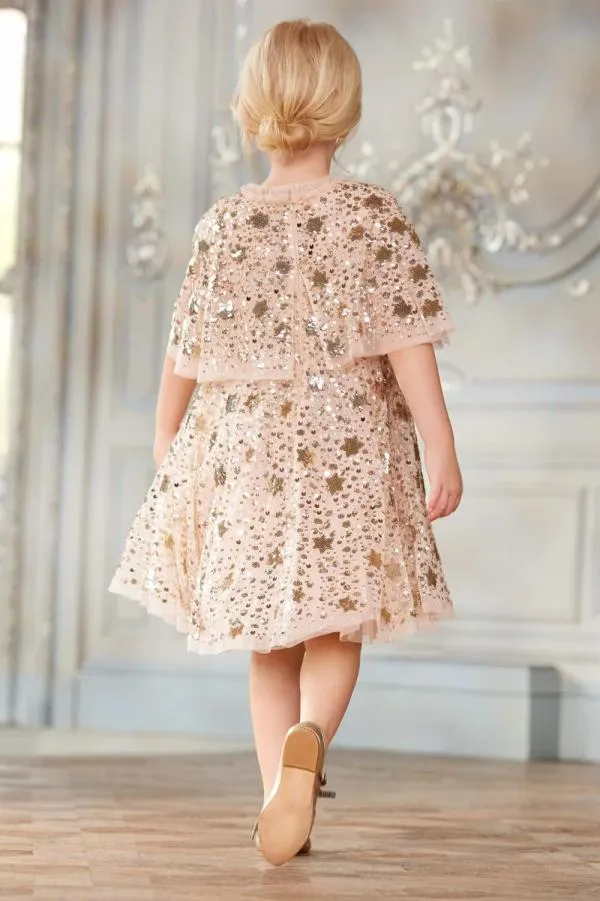 KIDS Needle and Thread Shooting Stars Kids Dress Beige