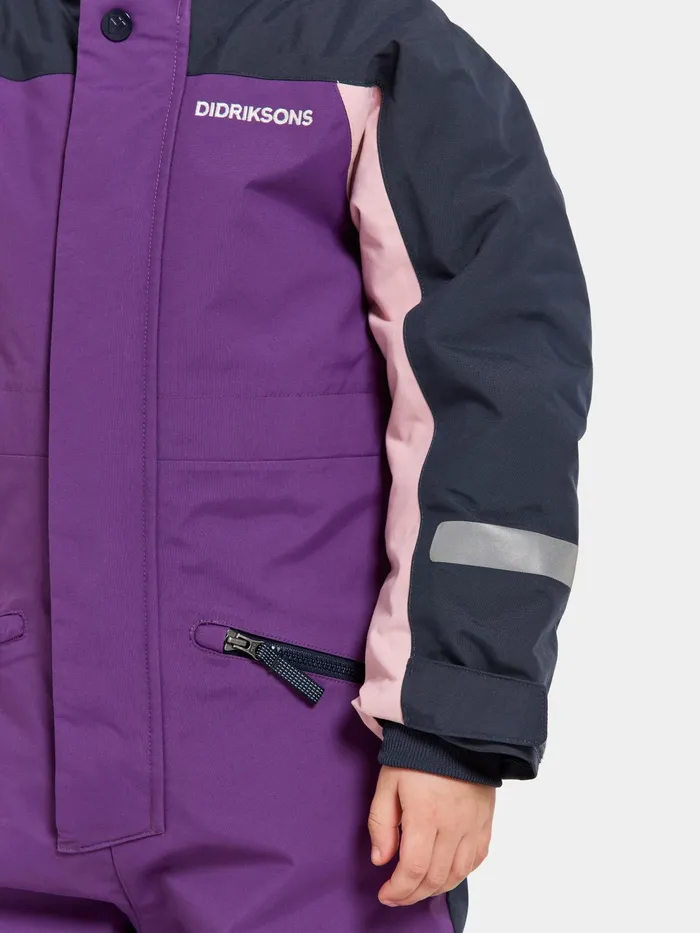 Kids Neptun Coverall Royal Purple Didriksons