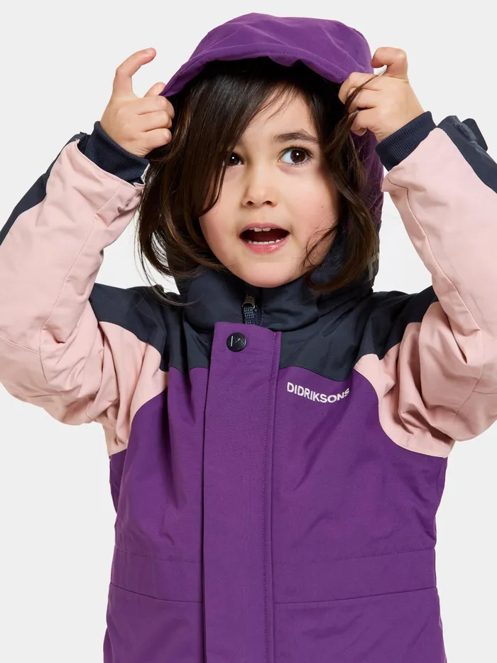 Kids Neptun Coverall Royal Purple Didriksons