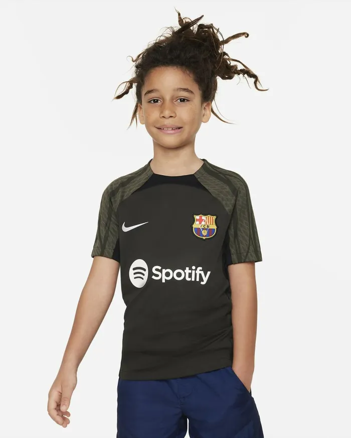 Kids Nike All Clothing FC Barcelona Strike Sequoiablackwhite