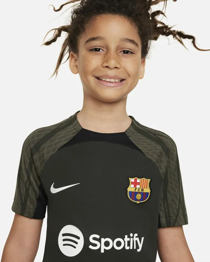 Kids Nike All Clothing FC Barcelona Strike Sequoiablackwhite