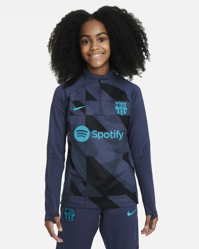 Kids Nike All Clothing FC Barcelona Strike Third Thunder Bluethunder Blueblackenergy