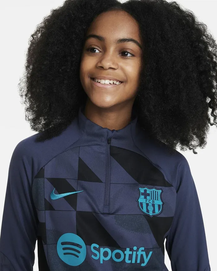 Kids Nike All Clothing FC Barcelona Strike Third Thunder Bluethunder Blueblackenergy