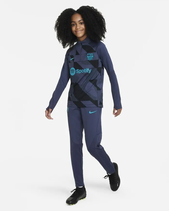 Kids Nike All Clothing FC Barcelona Strike Third Thunder Bluethunder Blueblackenergy