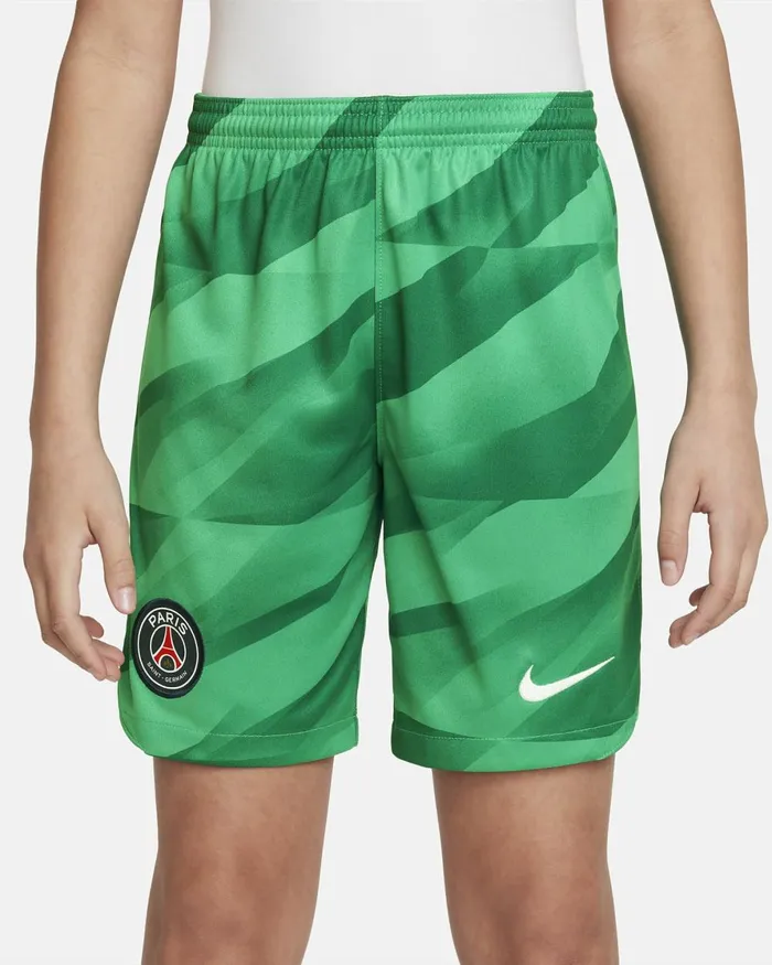 Kids Nike All Clothing Paris SaintGermain 202223 Stadium Goalkeeper Stadium Greenmalachitewhite