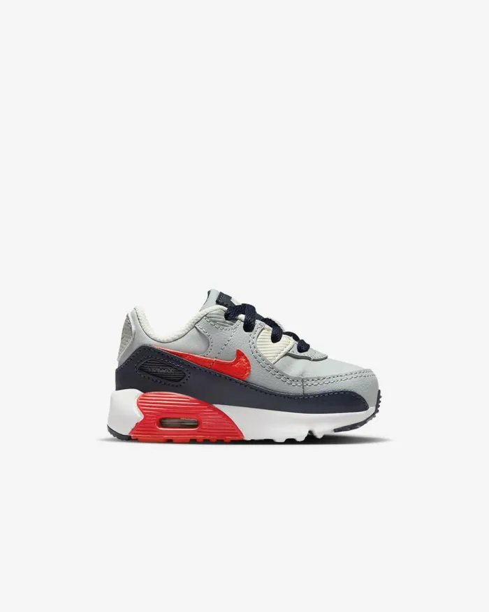 Kids Nike All Shoes Air Max 90 LTR Light Smoke Greydark Obsidianphantombright Crimson