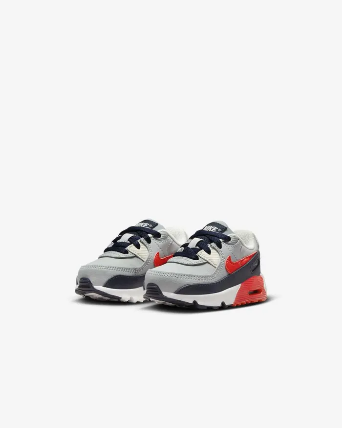 Kids Nike All Shoes Air Max 90 LTR Light Smoke Greydark Obsidianphantombright Crimson