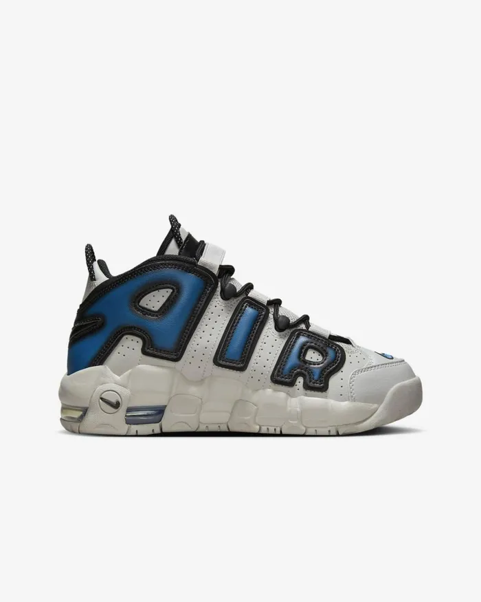 Kids Nike All Shoes Air More Uptempo Light Iron Oreiron Greyblackindustrial Blue