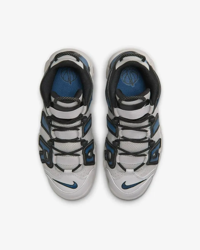 Kids Nike All Shoes Air More Uptempo Light Iron Oreiron Greyblackindustrial Blue