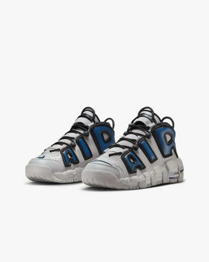 Kids Nike All Shoes Air More Uptempo Light Iron Oreiron Greyblackindustrial Blue