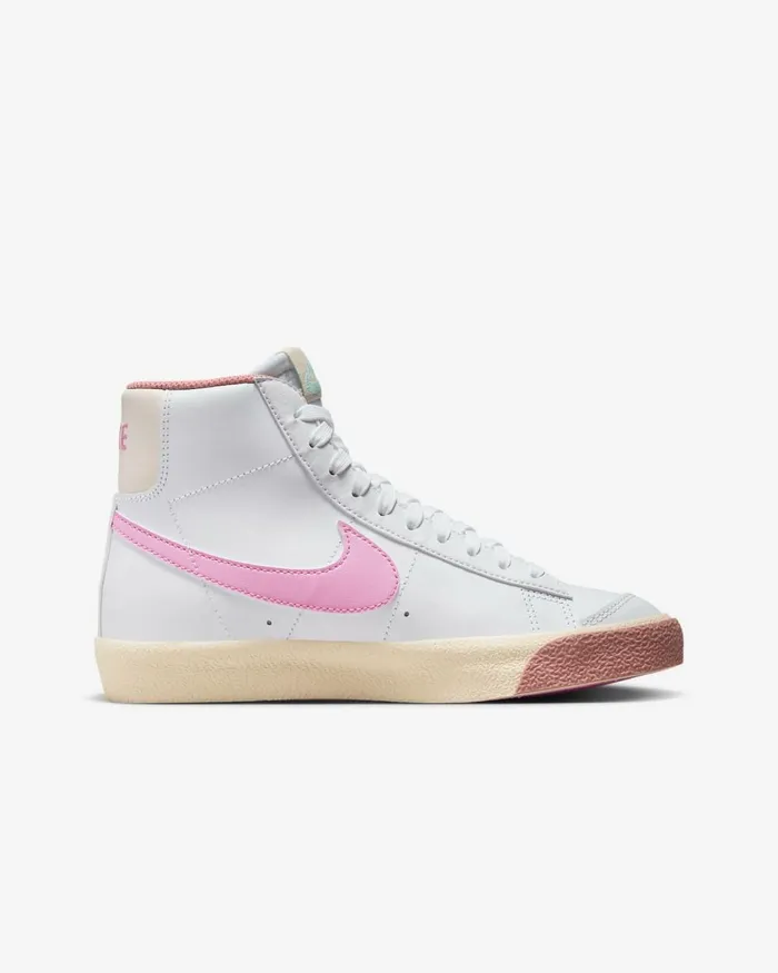 Kids Nike All Shoes Blazer Mid 03977 Whiteguava Icejade Ice