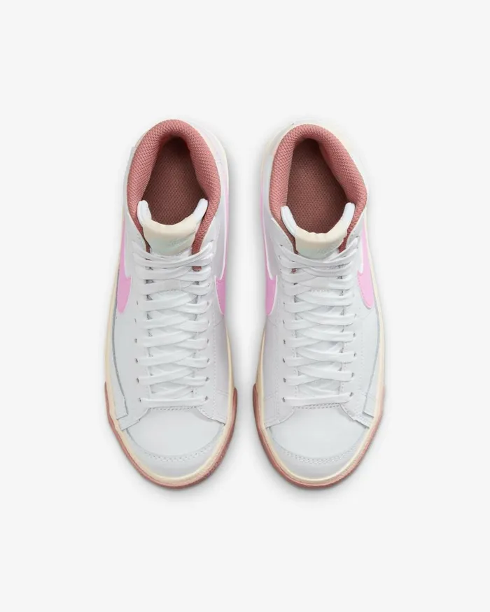 Kids Nike All Shoes Blazer Mid 03977 Whiteguava Icejade Ice
