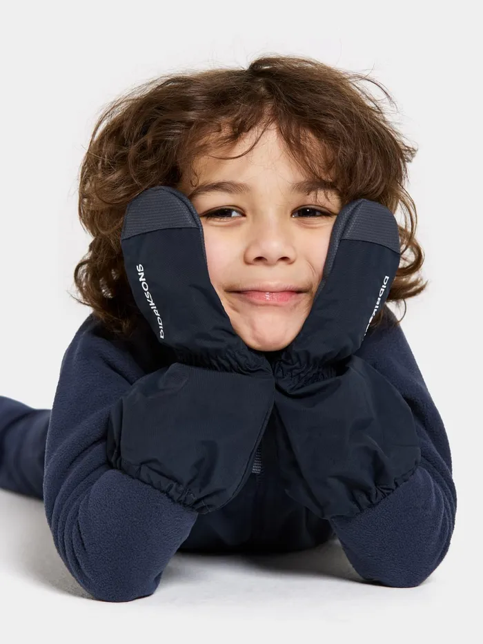 Kids Shell Gloves Navy Didriksons Gloves and Mittens