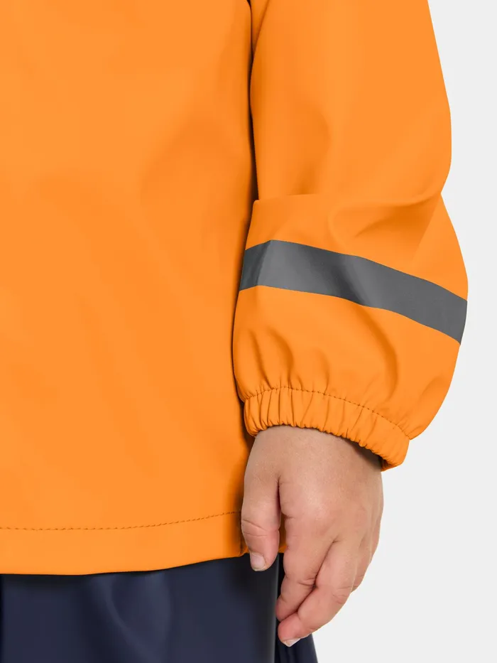 Kids Slaskeman Set Orange Jam Didriksons Unlined Rain Set