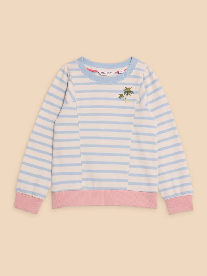 Kids White Stuff Girls039 Clothing Striped Crew Sweat