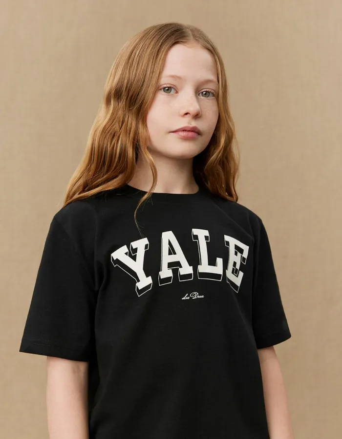 Kids Yale College TShirt KIDS 8211 BlackIvory Les Deux Yale