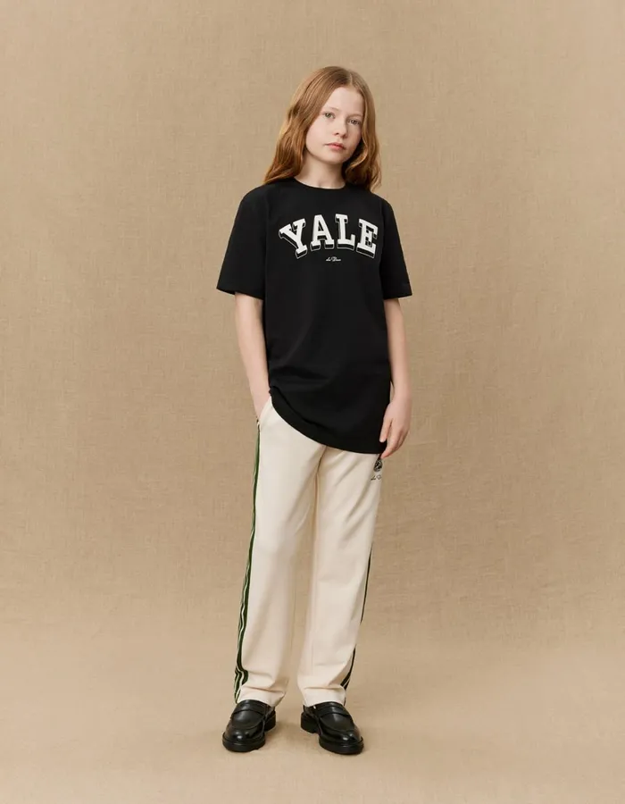 Kids Yale College TShirt KIDS 8211 BlackIvory Les Deux Yale