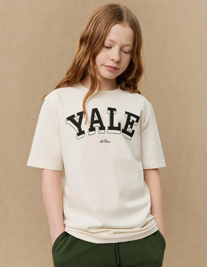 Kids Yale College TShirt KIDS 8211 IvoryBlack Les Deux Yale
