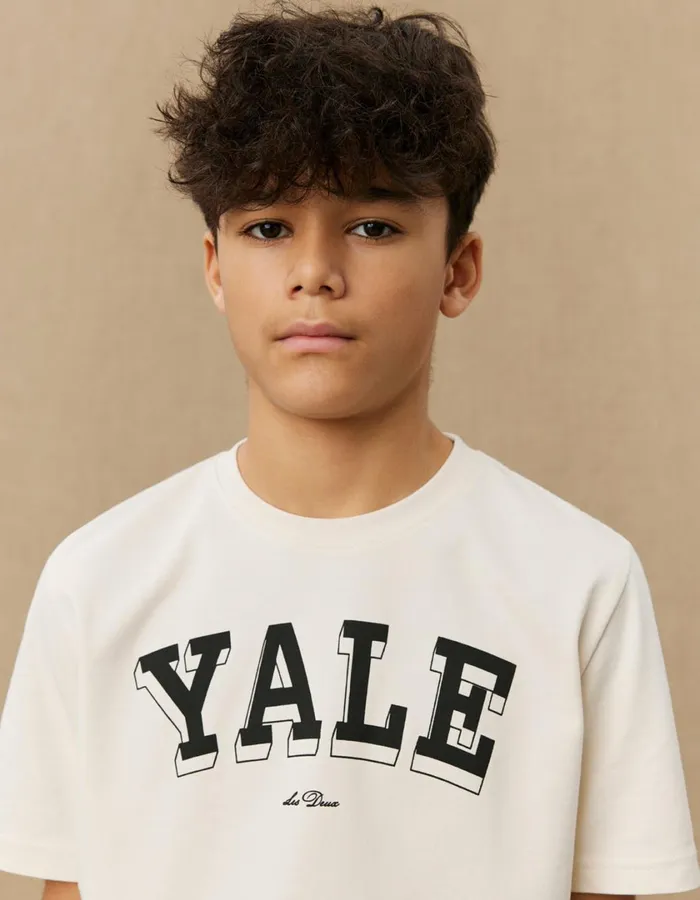 Kids Yale College TShirt KIDS 8211 IvoryBlack Les Deux Yale