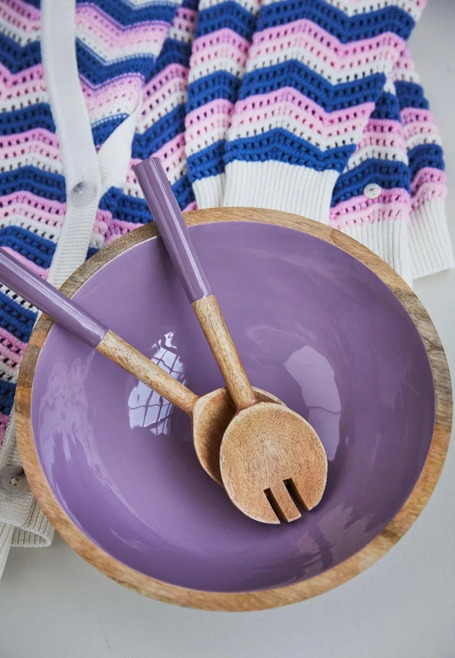 Kitchen Accessories Living FYNCHHATTON KISHA Salad Cutlery Orchiddove Bluesageelephant Gray