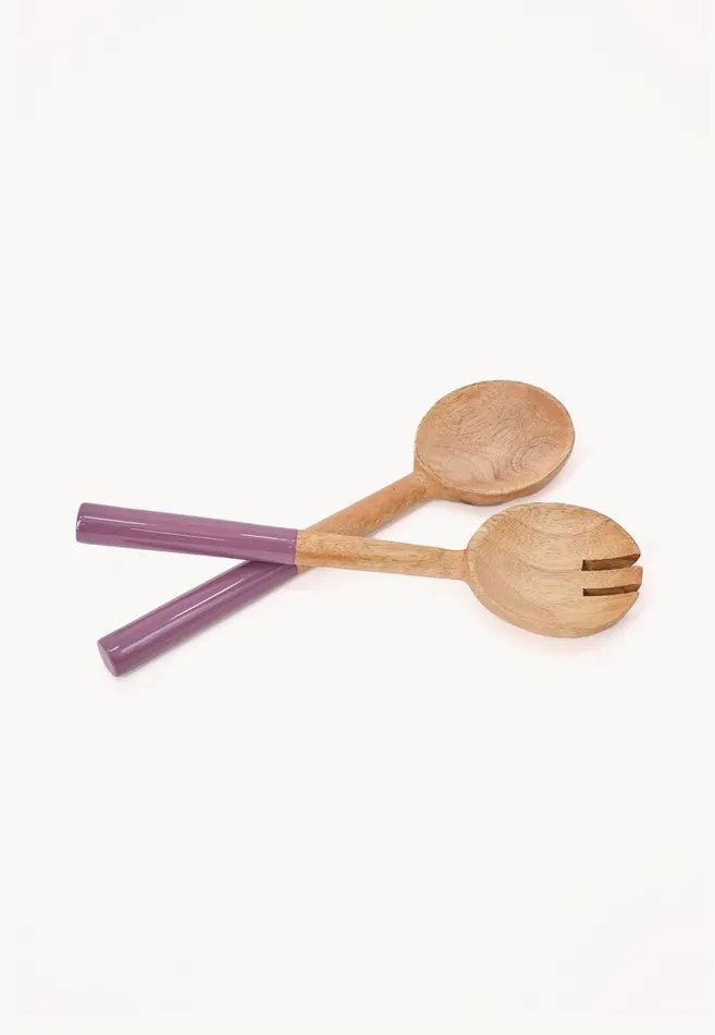 Kitchen Accessories Living FYNCHHATTON KISHA Salad Cutlery Orchiddove Bluesageelephant Gray