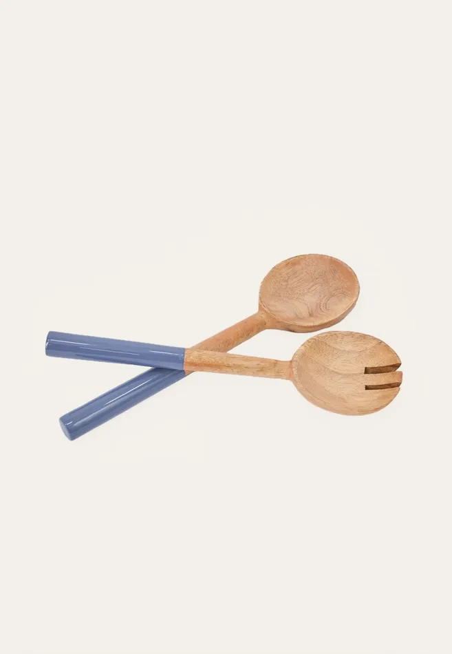 Kitchen Accessories Living FYNCHHATTON KISHA Salad Cutlery Orchiddove Bluesageelephant Gray